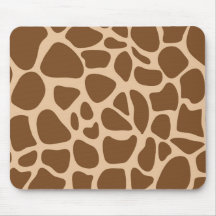 Giraffe Print Wild Animal Patterns Gifts for Her Mousepad