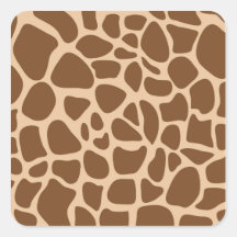 Giraffe Print Wild Animal Patterns Gifts for Her Stickers