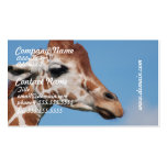 Giraffe Profile Business Cards