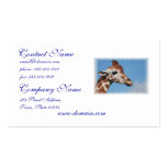 Giraffe Profile Business Cards