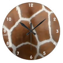GIRAFFE SKIN 2 ROUND WALL CLOCKS