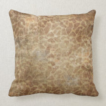 Giraffe skin pattern throw pillow