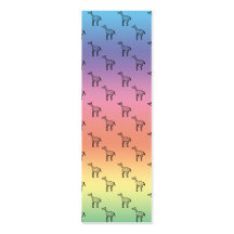 Giraffes on rainbow pastel business card template