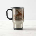 Giraffes Orange Blossom Dad  Travel Mug