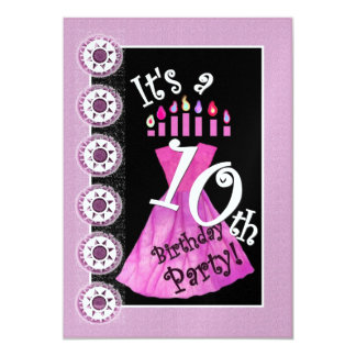 10th birthday invitation