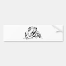Girl and Boy Date Night Humour Bumper Sticker
