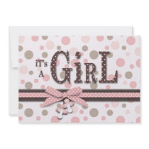 Girl Baby Shower Invitation