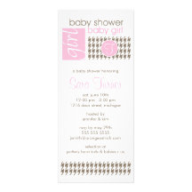 Girl Baby Shower Invitation - Trendy