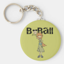 Girl Basketball Player Tshirts and Gifts Keychain