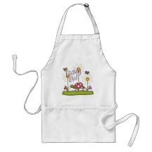 Girl Birthday Bugs Aprons