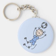 Girl Blue Soccer Uniform Tshirts and Gifts Keychains