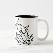 GIRL BOAR HUNTING COFFEE MUGS