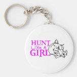 GIRL BOAR HUNTING KEY CHAINS