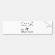 GIRL BOWHUNTER DEER BUMPER STICKER