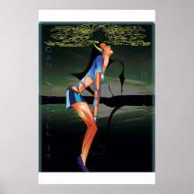 girl filling the music print