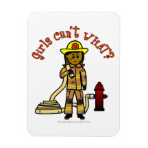 Girl Firefighter Flexible Magnet