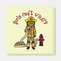 Girl Firefighter Magnets