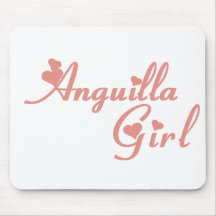 Girl from Anguilla Mouse Pads