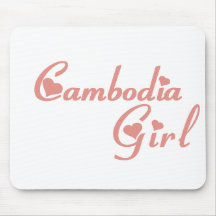 Girl from Cambodia Mouse Mat