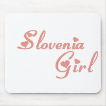 Girl from Slovenia Mousemats