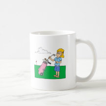 Girl Golfers Coffee Mugs