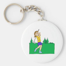 Girl Golfers Keychain