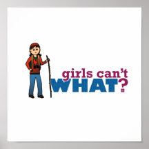 Girl Hiking Posters