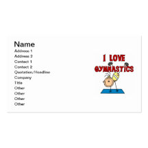Girl I Love Gymnastics Business Cards