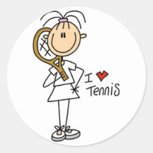 Girl I Love Tennis Stickers