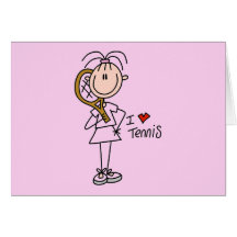 Girl I Love Tennis Tshirts and Gifts Cards
