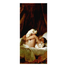 Girl In Bed With A Dog Playing By Fragonard, Jean- Rack Cards