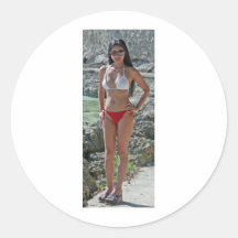 Girl in Boracay Sticker