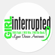 Girl Interrupted 1 Lyme Disease Sticker