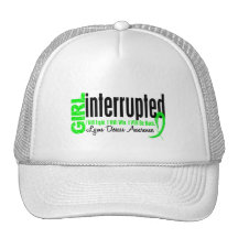 Girl Interrupted 1 Lyme Disease Trucker Hats