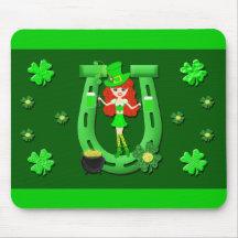 Girl Leprechaun 2 Mouse Mat