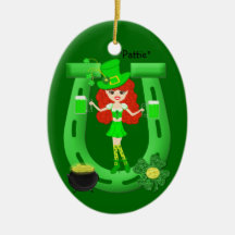 Girl Leprechaun 2 Ornament