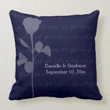 Girl Meets Girl Throw Pillow