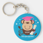 Girl Monkey Graduate Custom Keychains