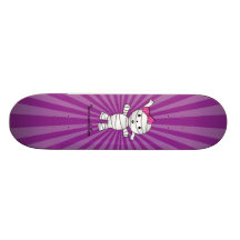 Girl mummy custom skateboard
