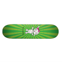 Girl mummy skate board deck