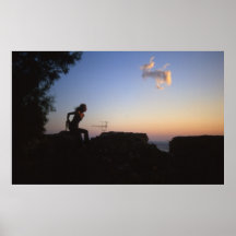 girl over horizon poster