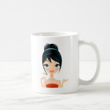 girl portrait coffee mug