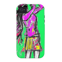 girl power vibe iPhone 4 covers