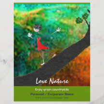 Girl Running down a Tree Full Color Flyer