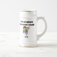 Girl Smart Because I Read Coffee Mug