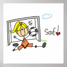 Girl Soccer Goal Keeper T-shirts and Gifts Print