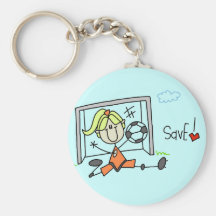 Girl Soccer Goalie Tshirts and Gifts Key Chains