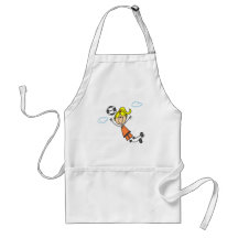 Girl Soccer Jump Tshirts and Gifts Apron