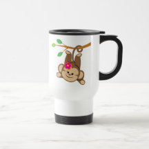 Girl Swinging Monkey Coffee Mug