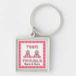 Girl Twins Keychain